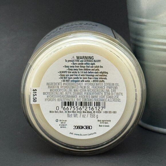 BBW Mahogany Teakwood White Barn Bath & Body Works Mason Jar Single Wick Candle - Picture 9 of 10